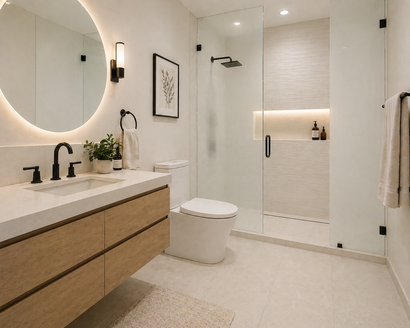 Modern Bathroom Remodel in Miami