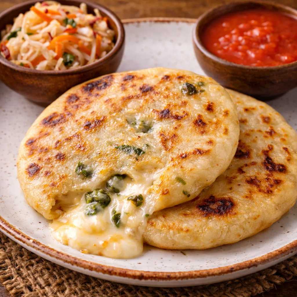 Pupusa de Queso con Loroco